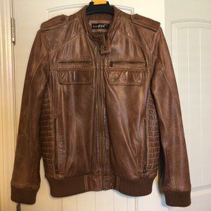 Brown Leather Jacket (Medium)